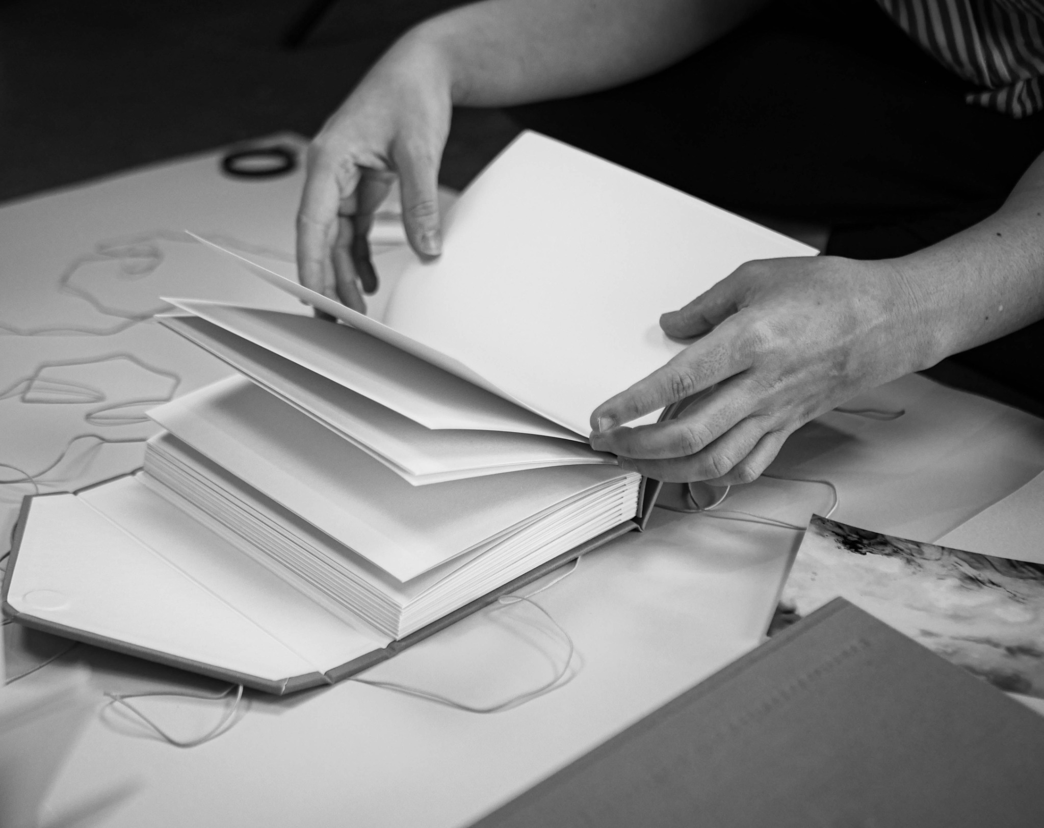 Bound report and book pages